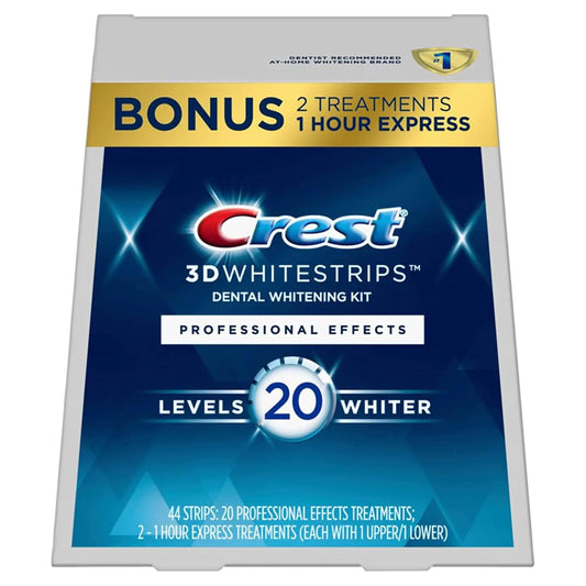 Crest 3D Whitestrips Professional Effects Whitestrip 3D White Teeth Whitening Strip Kit 44 Strips (22 Count Pack) Crest Teeth Whitening Strips Teeth Whitening Kit